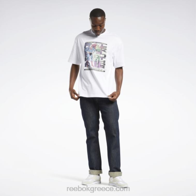 άσπρο dc x superman vs. lex luthor t-shirt Reebok ND8H374 - Image 3