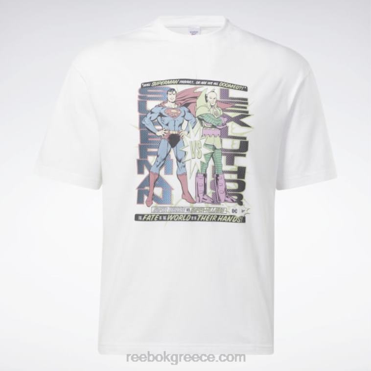 άσπρο dc x superman vs. lex luthor t-shirt Reebok ND8H374 - Image 7