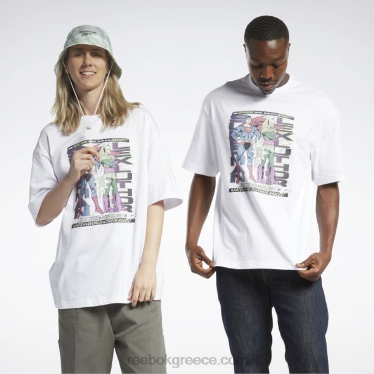 άσπρο dc x superman vs. lex luthor t-shirt Reebok ND8H374 - Image 1