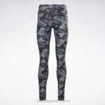 γυναίκες μαύρος κολάν με έντονο camo print lux Reebok ND8H433 - Image 6