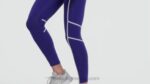 γυναίκες τολμηρό μωβ lux ψηλόμεσο κολάν colorblock Reebok ND8H430 - Image 2