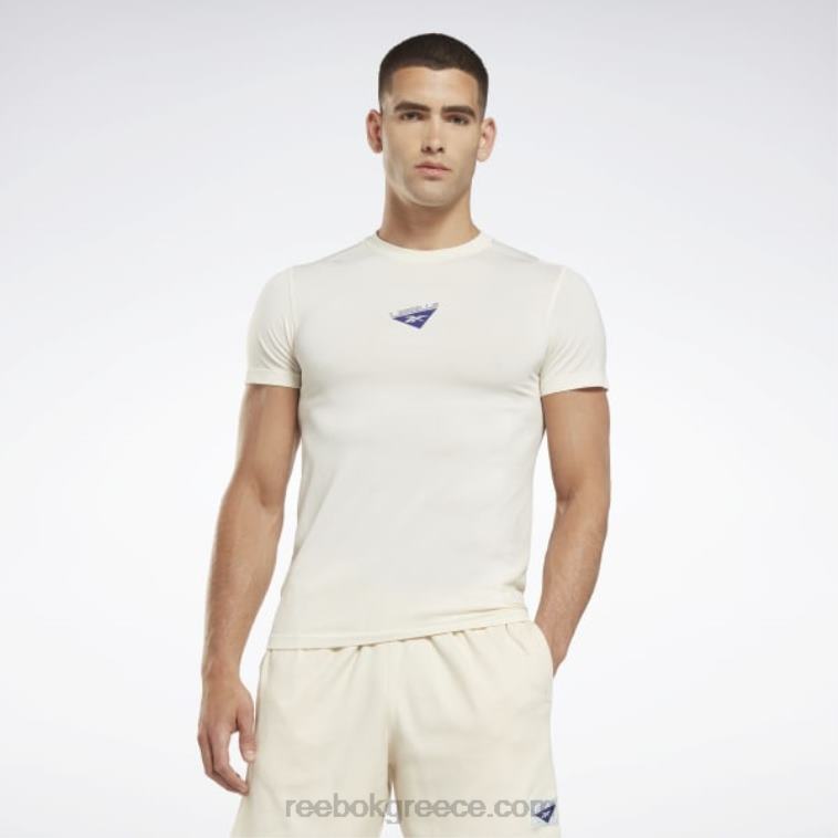 άνδρες κλασικό λευκό T-shirt les mills myoknit Reebok ND8H1332