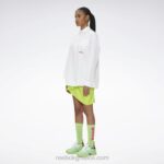 άσπρο πουκάμισο με ντραπέ με κουμπιά Reebok ND8H379 - Image 2