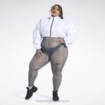 γυναίκες άσπρο υφαντό crop σακάκι cardi b (συν μέγεθος) Reebok ND8H335 - Image 3