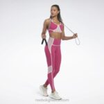 γυναίκες ημι περήφανο ροζ lux ψηλόμεσο κολάν colorblock Reebok ND8H385 - Image 3