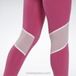 γυναίκες ημι περήφανο ροζ lux ψηλόμεσο κολάν colorblock Reebok ND8H385 - Image 5
