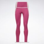 γυναίκες ημι περήφανο ροζ lux ψηλόμεσο κολάν colorblock Reebok ND8H385 - Image 7