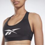 γυναίκες μαύρος αθλητικό σουτιέν δρομέα lux Reebok ND8H394 - Image 5