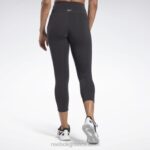 γυναίκες μαύρος κολάν lux 3/4 Reebok ND8H340 - Image 3