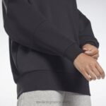 γυναίκες μαύρος υπερμεγέθη κουκούλα lux Reebok ND8H451 - Image 5