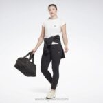 γυναίκες μαύρος φλις παντελόνι lux Reebok ND8H482 - Image 2