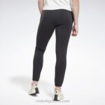 γυναίκες μαύρος φλις παντελόνι lux Reebok ND8H482 - Image 3
