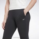 γυναίκες μαύρος φλις παντελόνι lux Reebok ND8H482 - Image 4
