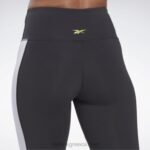 γυναίκες μαύρος lux ψηλόμεσο κολάν colorblock Reebok ND8H353 - Image 5