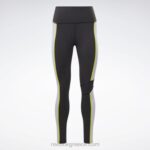 γυναίκες μαύρος lux ψηλόμεσο κολάν colorblock Reebok ND8H353 - Image 6