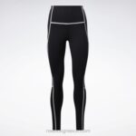 γυναίκες μαύρος lux ψηλόμεσο κολάν colorblock Reebok ND8H230 - Image 8