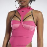 γυναίκες ροζ fusion/μαύρο cardi b στρώμα σώματος Reebok ND8H440 - Image 5