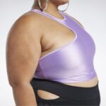 γυναίκες σαστισμένος μωβ Cardi b με έναν ώμο crop tank top (συν μέγεθος) Reebok ND8H461 - Image 5