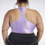 γυναίκες σαστισμένος μωβ Cardi b με έναν ώμο crop tank top (συν μέγεθος) Reebok ND8H461 - Image 7