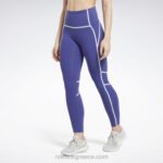 γυναίκες τολμηρό μωβ lux ψηλόμεσο κολάν colorblock Reebok ND8H430