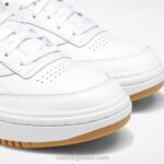 γυναίκες τσίχλα λευκού/reebok καουτσούκ-07 κλαμπ γ διπλά παπούτσια Reebok ND8H5 - Image 9