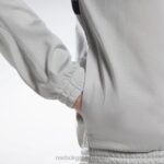 καθαρό γκρι 3/μαύρο ταυτότητα διάνυσμα πλεκτό σακάκι κομμάτι Reebok ND8H429 - Image 5