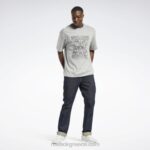 μέτρια γκρίζα ρείκι dc x face off μπλουζάκι Reebok ND8H396 - Image 3