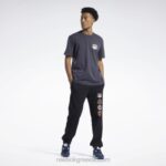 μαύρος street fighter γραφικό μπλουζάκι Reebok ND8H362 - Image 3