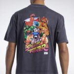 μαύρος street fighter γραφικό μπλουζάκι Reebok ND8H362 - Image 6