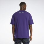 σκούρα ορχιδέα T-shirt με λογότυπο dc x Reebok ND8H409 - Image 4